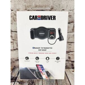 Car And Driver FM Transmitter Vent Mount Bluetooth Phone Mount